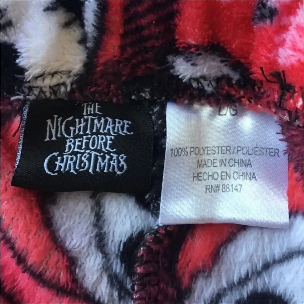 Disney Nightmare Before Christmas pajama bottom Jack Skellington Buffalo check L - Picture 4 of 4